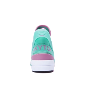 Supra SKYTOP V Høye Sneakers Dame Mint/Rosa/Hvite | NO-11197